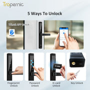 【Grill Door Lock】TTLOCK Double Sided Smart lock Waterproof Double Side System Digital Lock with Doorbell Bluetooth Smart Grill Door Lock