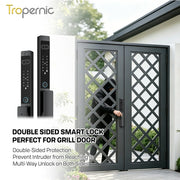 【Palm Vein Unlock】Tuya 7 in1 Fully Automatic Smart Digital Gate Lock 3D Face Unlock IP68 Waterproof Suitable for HDB Main Gate   Sliding Door