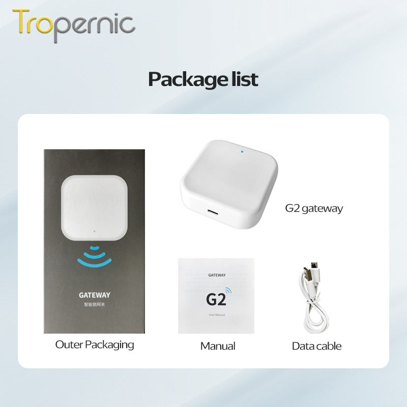 TTLOCK G2 Gateway Fingerprint Password Smart Door Lock Home Compatible With Amazon Alexa And Google Home