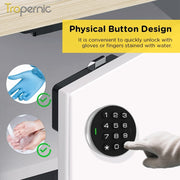 [Public Mode] 2 In 1 Smart Drawer Lock Password Cabinet Lock with IC Card Keyless Universal Cabinet Lock for Home Hotel Sauna Room
