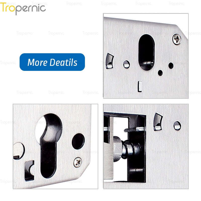 50/72/85 Series Wooden/Metal/Hotel/Glass Fingerprint Combination Electronic Induction Universal Mortise Door Lock
