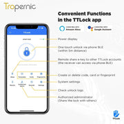 [24h Ship Out] TTLOCK Fully Automatic Smart Lock Biometric Fingerprint Digital Door Lock with Sliding Cover Keyhole Password IC Card Key Unlock