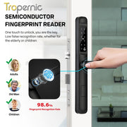 [Google Home] TTLOCK Smart Door Lock with Doorbell APP Remote Unlock Waterproof Sliding Door Lock Fingerprint Digital Lock Amazon Alexa