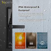 【Grill Door Lock】TTLOCK Double Sided Smart lock Waterproof Double Side System Digital Lock with Doorbell Bluetooth Smart Grill Door Lock