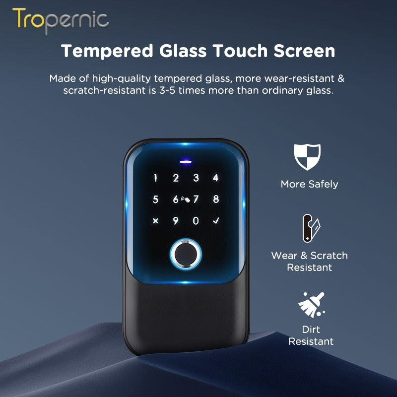 [APP Management] Tuya/TTLOCK Bluetooth Key Safe Box Outdoor Waterproof Wall Mounted Safety Box APP Remote Unlock Fingerprint Password Anti Theft Strongbox for Home