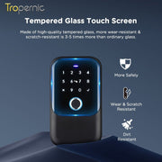 [APP Management] Tuya/TTLOCK Bluetooth Key Safe Box Outdoor Waterproof Wall Mounted Safety Box APP Remote Unlock Fingerprint Password Anti Theft Strongbox for Home