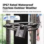 TTLOCK Smart Padlock IP67 Waterproof Fingerprint Padlock APP Remote Unlock USB Rechargeable Portable Outdoor Mini Anti-Theft Padlock With Key