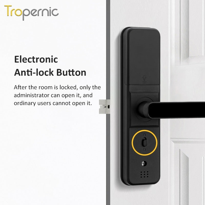 Tuya Smart Lock With Security Camera App Remote Unlock 5 In 1 Digital Lock With Doorbell For Home Fingerprint Password IC Card Key Unlock