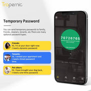 [Matte/Glossy] 5 In 1 Tuya Smart Door Lock with Doorbell  Password Digital Lock with Electronic Anti-Lock Fingreprint Kunci Pintu Rumah for Home