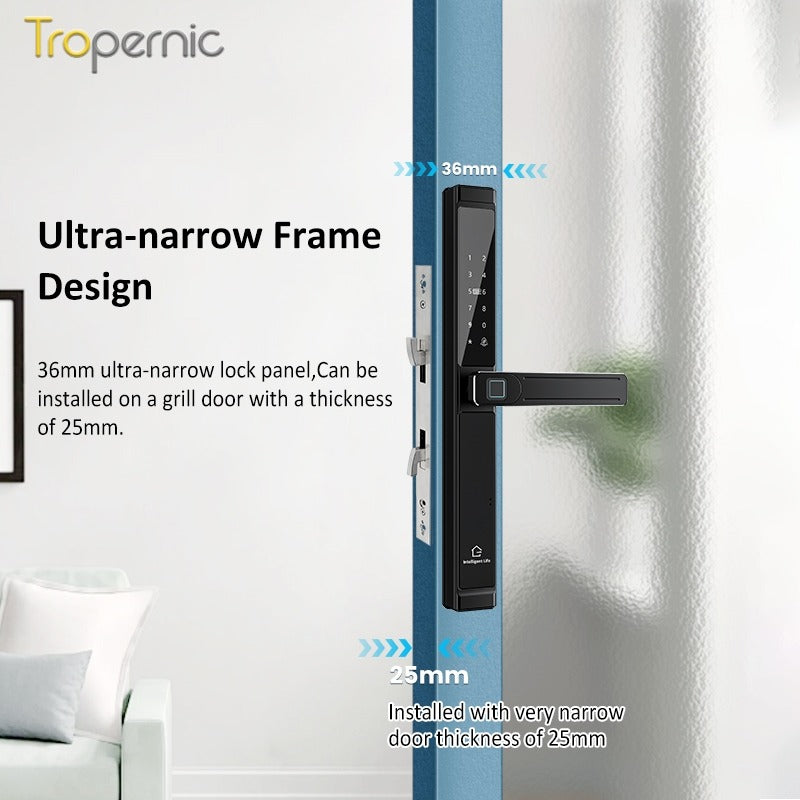 【Grill Door Lock】TTLOCK Double Sided Smart lock Waterproof Double Side System Digital Lock with Doorbell Bluetooth Smart Grill Door Lock