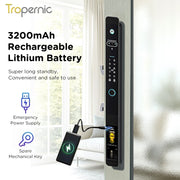 [Face Unlock] Tuya Smart Door Lock with Camera 6 In 1 Fully Automatic Sliding Door Lock APP Remote Unlock Fingerprint Digital Lock for Aluminum Door