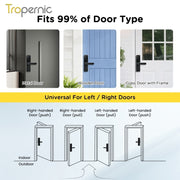 TTLOCK Smart Door Lock with Doorbell APP Management Fingerprint Tombol Pintu Rumah Anti Theft Password Digital Lock Door Knob for Home Wooden Door