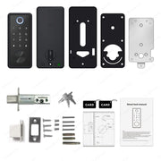 Tuya Smart Door Lock WiFi Remote Unlock Digital Password IC Card Biometric Fingerprint Unlock Fully Automatic Electric Deadbolt