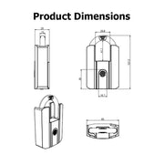 TTLOCK Smart Padlock IP67 Waterproof Fingerprint Padlock APP Remote Unlock USB Rechargeable Portable Outdoor Mini Anti-Theft Padlock With Key