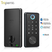 [24h Ship Out] TTLOCK Fully Automatic Smart Lock Biometric Fingerprint Digital Door Lock with Sliding Cover Keyhole Password IC Card Key Unlock