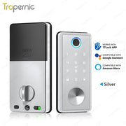 [24h Ship Out] TTLOCK Fully Automatic Smart Lock Biometric Fingerprint Digital Door Lock with Sliding Cover Keyhole Password IC Card Key Unlock