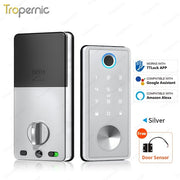 [24h Ship Out] TTLOCK Fully Automatic Smart Lock Biometric Fingerprint Digital Door Lock with Sliding Cover Keyhole Password IC Card Key Unlock