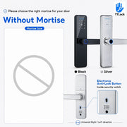 [Ready Stock] 5 In 1 TTLOCK Smart Door Lock Fingerprint Lock Pintu Rumah APP Remote Unlock Password Digital Lock for Woodern Door APP Management Google Home Amazon Alexa