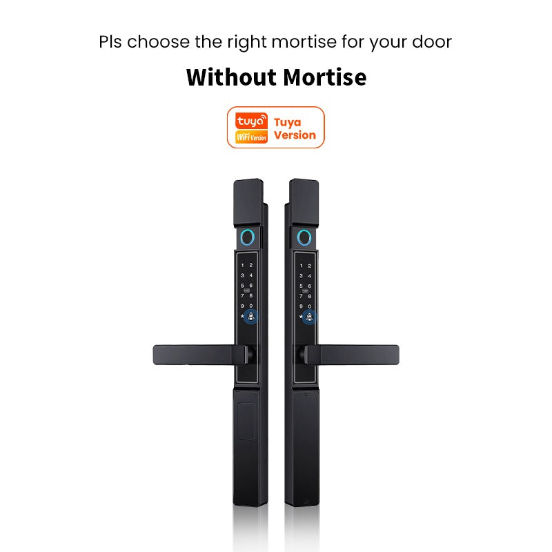 【Grill Door Smart Lock】Tuya Smart Door Lock Double Sided System Waterproof Digital Lock for Grill Door 5 In 1 Digital Lock with Doorbell Function for Sliding Door