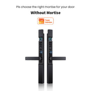 【Grill Door Smart Lock】Tuya Smart Door Lock Double Sided System Waterproof Digital Lock for Grill Door 5 In 1 Digital Lock with Doorbell Function for Sliding Door