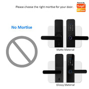 [Matte/Glossy] 5 In 1 Tuya Smart Door Lock with Doorbell  Password Digital Lock with Electronic Anti-Lock Fingreprint Kunci Pintu Rumah for Home
