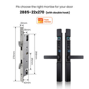 【Grill Door Smart Lock】Tuya Smart Door Lock Double Sided System Waterproof Digital Lock for Grill Door 5 In 1 Digital Lock with Doorbell Function for Sliding Door