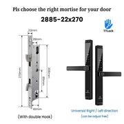 【Grill Door Lock】TTLOCK Double Sided Smart lock Waterproof Double Side System Digital Lock with Doorbell Bluetooth Smart Grill Door Lock