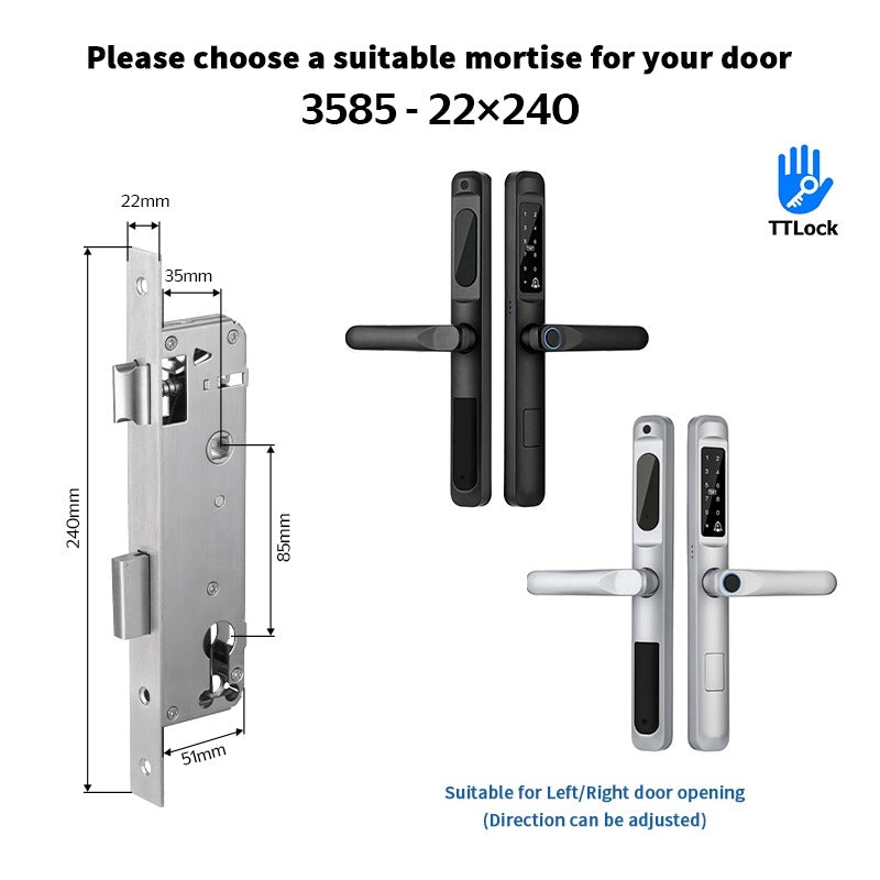 [Google Home] TTLOCK Smart Door Lock with Doorbell APP Remote Unlock Waterproof Sliding Door Lock Fingerprint Digital Lock Amazon Alexa