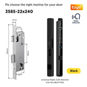 [Face Unlock] Tuya Smart Door Lock with Camera 6 In 1 Fully Automatic Sliding Door Lock APP Remote Unlock Fingerprint Digital Lock for Aluminum Door
