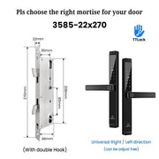 【Grill Door Lock】TTLOCK Double Sided Smart lock Waterproof Double Side System Digital Lock with Doorbell Bluetooth Smart Grill Door Lock