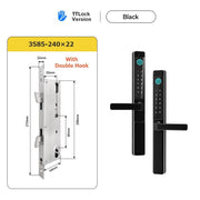 【Grill Door Lock】TTLOCK Smart Door Lock Double Side Fingerprint Digital Lock with Doorbell Outdoor Waterproof Electronic Lock Password/IC Card/Key Unlock