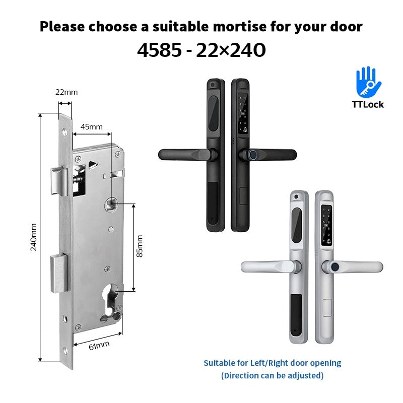 [Google Home] TTLOCK Smart Door Lock with Doorbell APP Remote Unlock Waterproof Sliding Door Lock Fingerprint Digital Lock Amazon Alexa