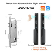 【Palm Vein Unlock】Tuya 7 in1 Fully Automatic Smart Digital Gate Lock 3D Face Unlock IP68 Waterproof Suitable for HDB Main Gate   Sliding Door