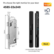 [Face Unlock] Tuya Smart Door Lock with Camera 6 In 1 Fully Automatic Sliding Door Lock APP Remote Unlock Fingerprint Digital Lock for Aluminum Door