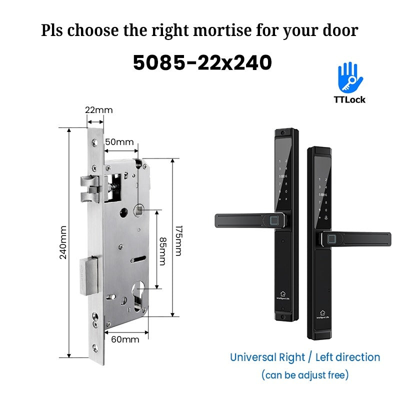 【Grill Door Lock】TTLOCK Double Sided Smart lock Waterproof Double Side System Digital Lock with Doorbell Bluetooth Smart Grill Door Lock