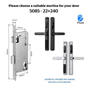 [Google Home] TTLOCK Smart Door Lock with Doorbell APP Remote Unlock Waterproof Sliding Door Lock Fingerprint Digital Lock Amazon Alexa