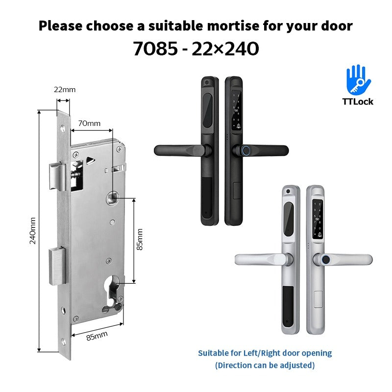 [Google Home] TTLOCK Smart Door Lock with Doorbell APP Remote Unlock Waterproof Sliding Door Lock Fingerprint Digital Lock Amazon Alexa