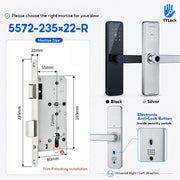 [Ready Stock] 5 In 1 TTLOCK Smart Door Lock Fingerprint Lock Pintu Rumah APP Remote Unlock Password Digital Lock for Woodern Door APP Management Google Home Amazon Alexa