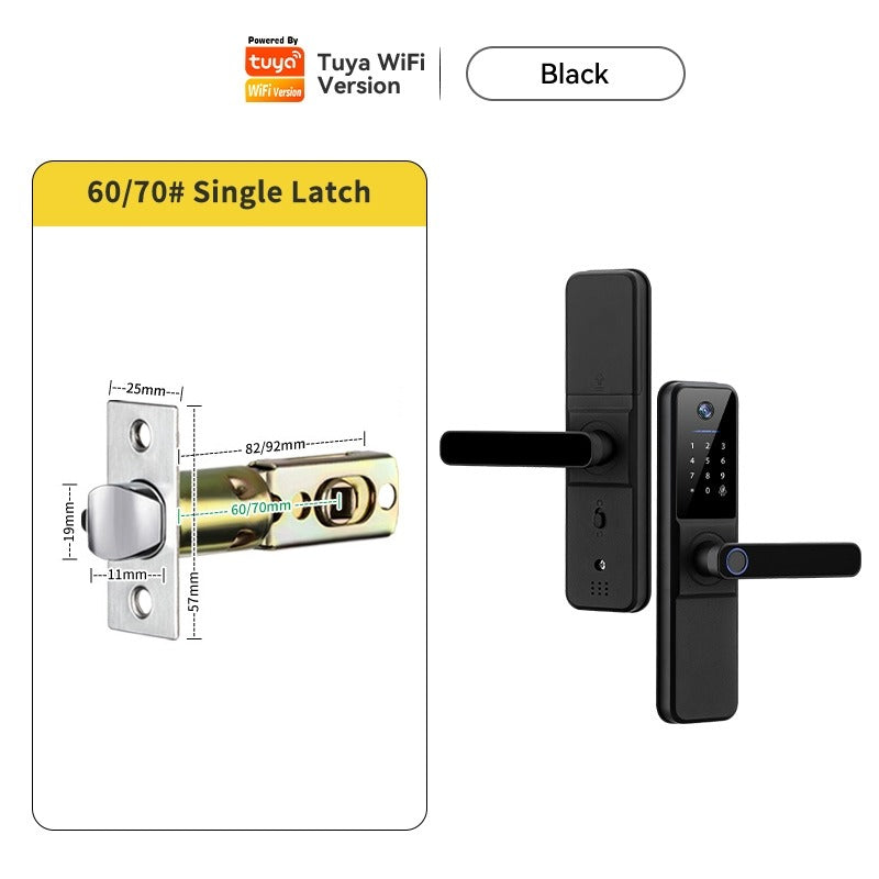 Tuya Smart Lock With Security Camera App Remote Unlock 5 In 1 Digital Lock With Doorbell For Home Fingerprint Password IC Card Key Unlock