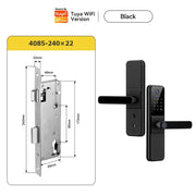 Tuya Smart Lock With Security Camera App Remote Unlock 5 In 1 Digital Lock With Doorbell For Home Fingerprint Password IC Card Key Unlock