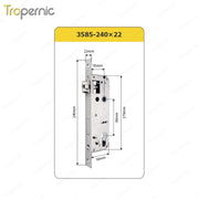50/72/85 Series Wooden/Metal/Hotel/Glass Fingerprint Combination Electronic Induction Universal Mortise Door Lock
