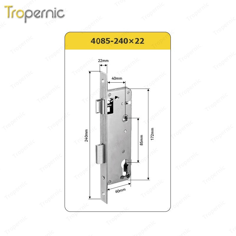 50/72/85 Series Wooden/Metal/Hotel/Glass Fingerprint Combination Electronic Induction Universal Mortise Door Lock
