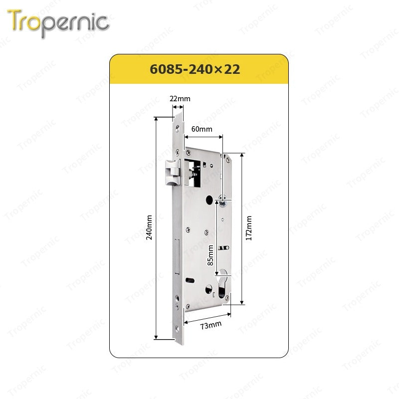 50/72/85 Series Wooden/Metal/Hotel/Glass Fingerprint Combination Electronic Induction Universal Mortise Door Lock