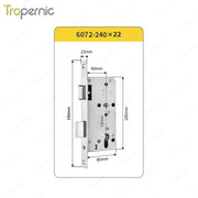 50/72/85 Series Wooden/Metal/Hotel/Glass Fingerprint Combination Electronic Induction Universal Mortise Door Lock