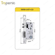 50/72/85 Series Wooden/Metal/Hotel/Glass Fingerprint Combination Electronic Induction Universal Mortise Door Lock