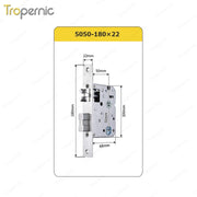 50/72/85 Series Wooden/Metal/Hotel/Glass Fingerprint Combination Electronic Induction Universal Mortise Door Lock