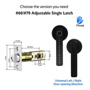 [No Drill] Tuya/TTLOCK Bluetooth Smart Door Lock APP Remote Unlock 5 In 1 Fingerprint Password IC Card Unlock Digital Lock for Wooden Door